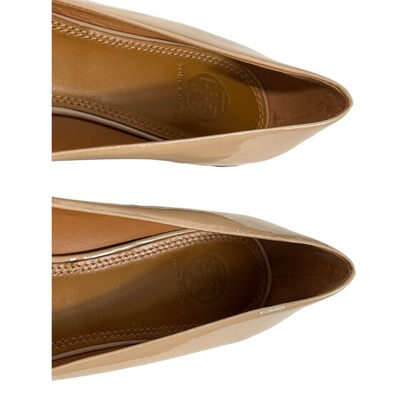 Tory Burch Women’s Yardley Camellia Pink Flat Patent Calf Sz 9 - New - Picture 10 of 12